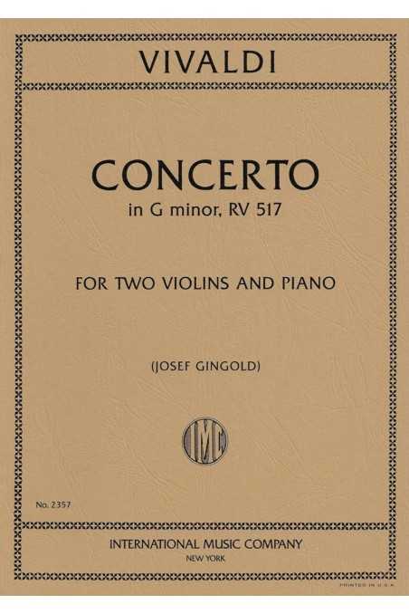 Vivaldi Concerto In G Minor RV517 For 2 Violins And Piano (IMC)