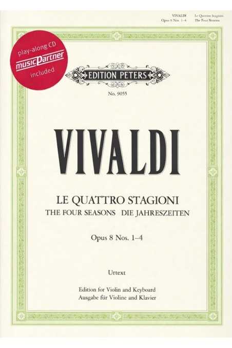 Vivaldi Four Seasons For Violin With CD (Peters)