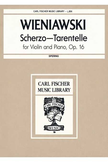 Scherzo - Tarentelle Op 16 Violin/Piano By Wieniawski (Fisher)