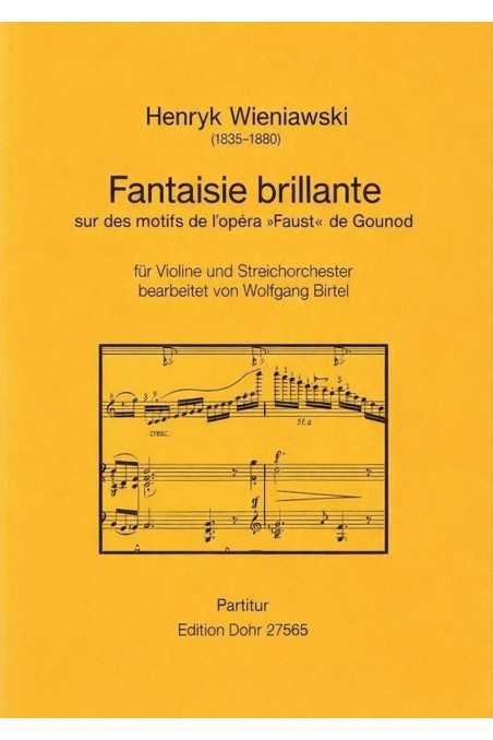 Wieniawksi, Fantaisie Brillante For Violin (With Piano Accompaniment)