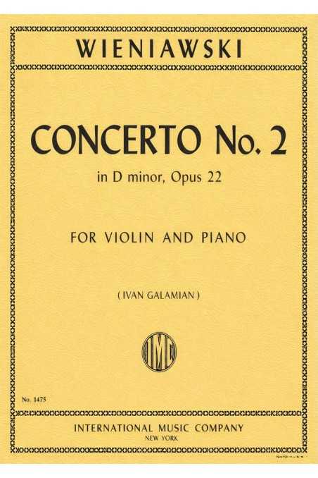Wieniawski Concerto No. 2 In D Min Op. 22 For Violin (IMC)