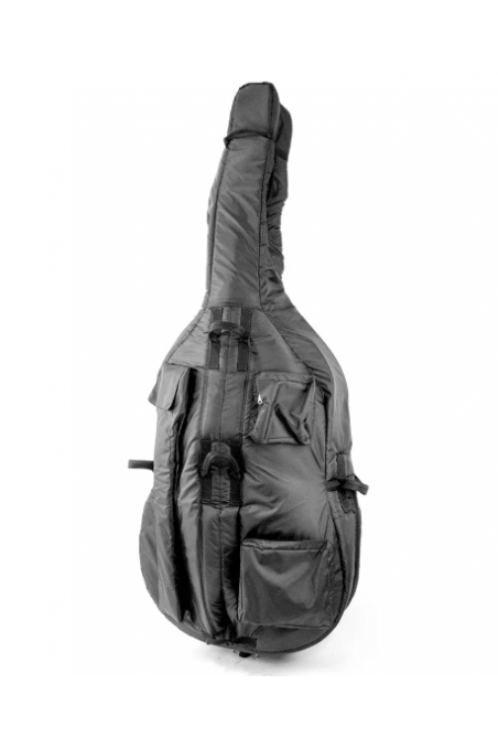 HQ Cobble Pro Grade Double Bass Bag Black-7/8