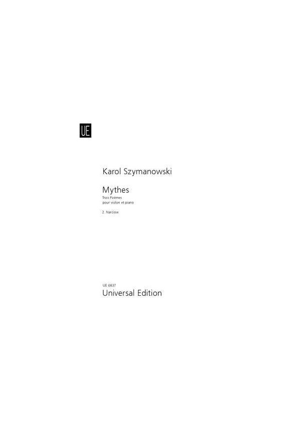 Szymanowski, Mythes Op30...