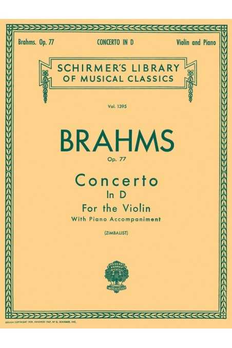 Brahms, Violin Concerto Op. 77 ed. Menuhin (Schirmer)