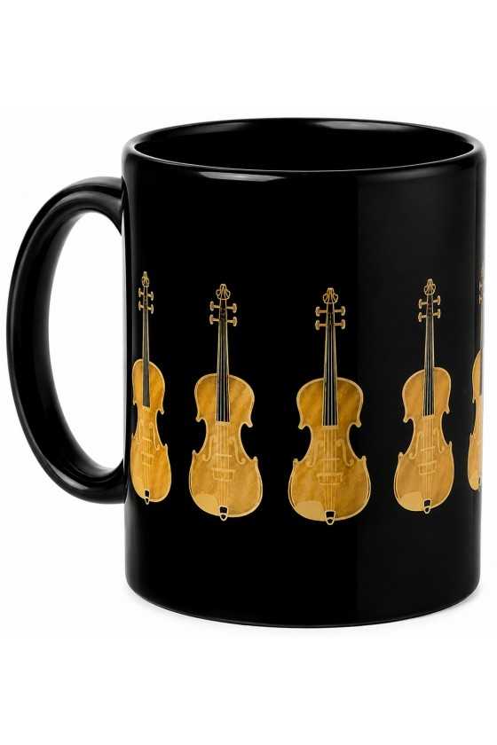 Mug Violin Black And Gold