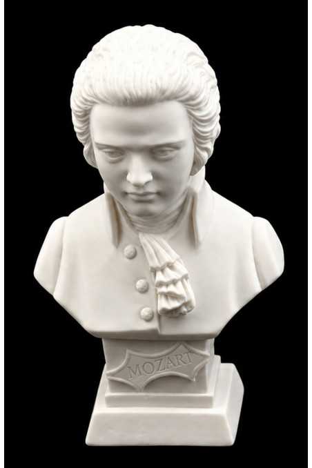 Crushed Marble Bust 11cm - Mozart