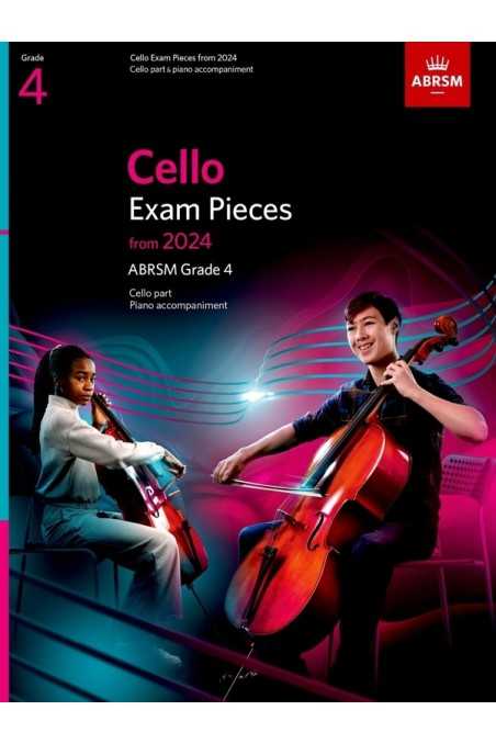 Cello Exam Pieces from 2024 ABRSM Grade 4 for cello/Piano