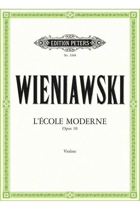 Wieniawski Lecole Moderne Op. 10 For Violin (Peters)