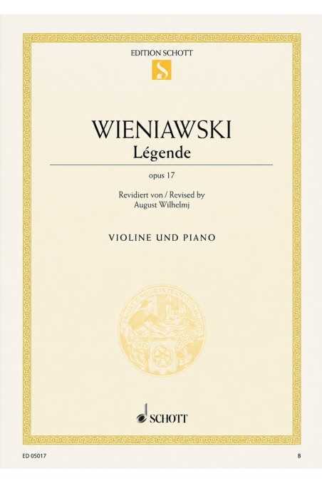 Wieniawski Legende For Violin Opus 17 (Schott)