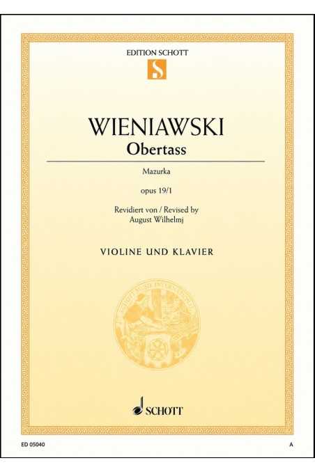 Wieniawski Obertass For Violin (Schott) 13