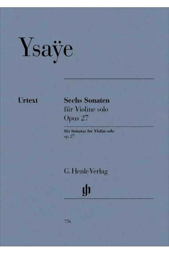 Ysaye 6 Sonatas Op. 27 For...