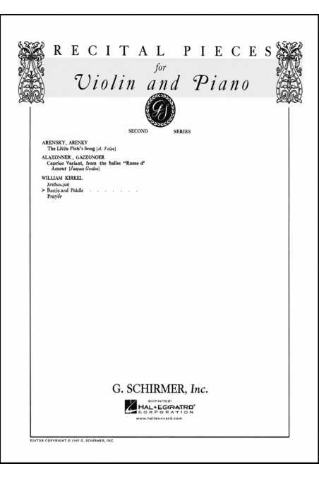 Kroll, Banjo And Fiddle For Violin And Piano (Schirmer)