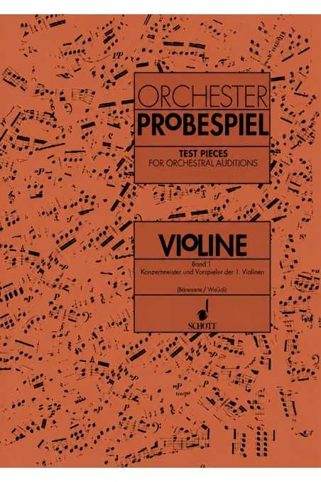 Orchester Probespiel Test Pieces for Orchestral Auditions Violin Vol. 1 (Schott)