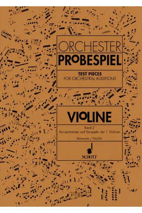 Orchester Probespiel Test Pieces for Orchestral Auditions Violin Vol. 2 (Schott)
