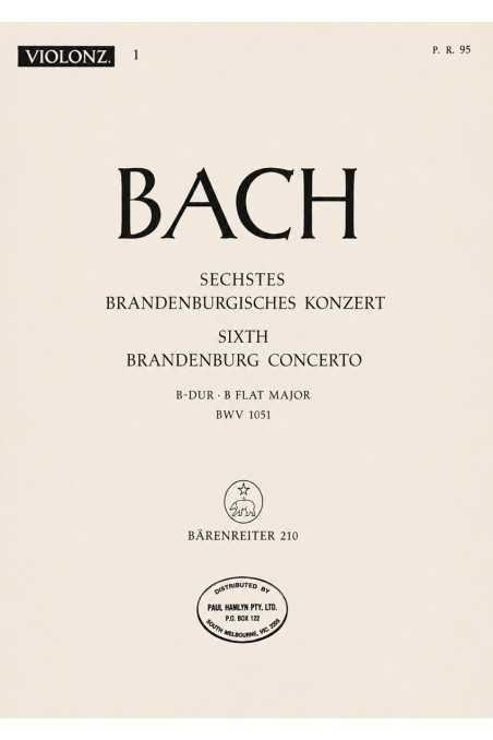 Bach, Sixth Brandenburg Concerto In B Flat Major BWV 1051