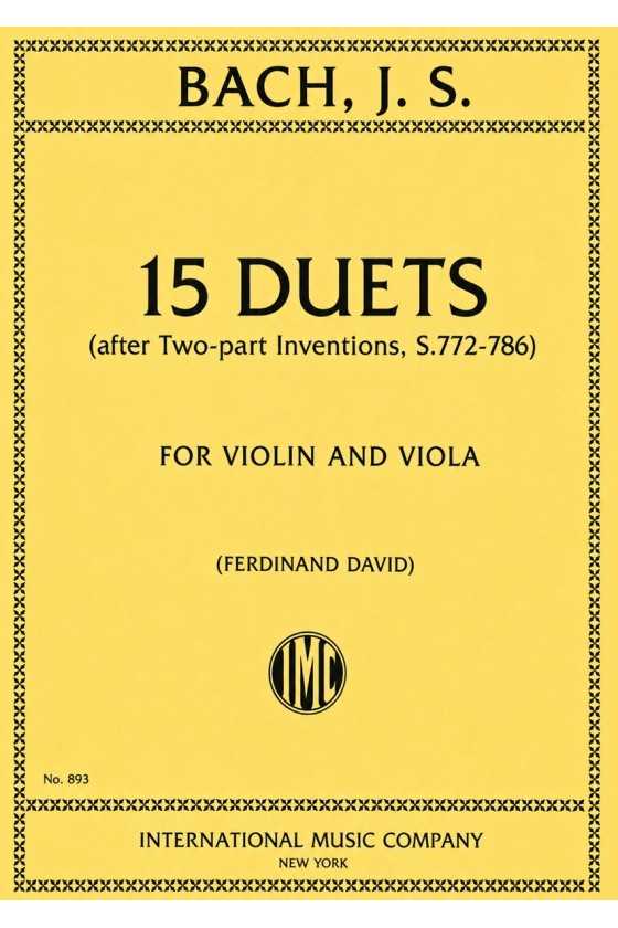 Bach 15 Duets For Violin &...