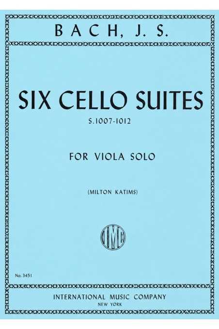 Bach, Six Cello Suites (1007-1012) arr. for Viola by Katims (IMC)