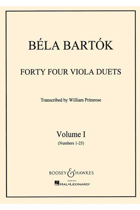 Bartok Duets For Two Violas Vol. 1 (Universal)