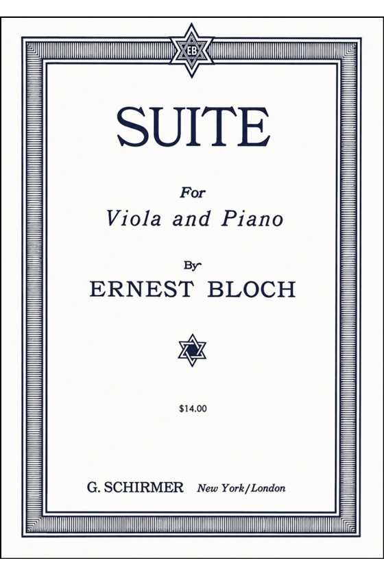 Bloch Suite For Viola And...