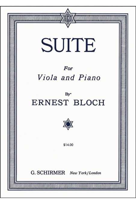 Bloch Suite For Viola And Piano (Schirmer)