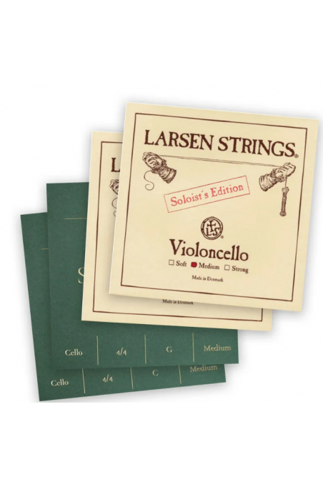 Larsen Solo A, Medium D, Sovereign G & C Cello Set