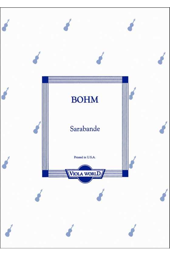 Bohm, Sarabande For Viola...