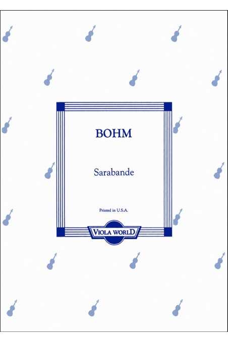 Bohm, Sarabande For Viola (Viola World)