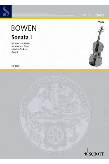 Bowen, Sonata 1 for Viola in C Minor (Schott)