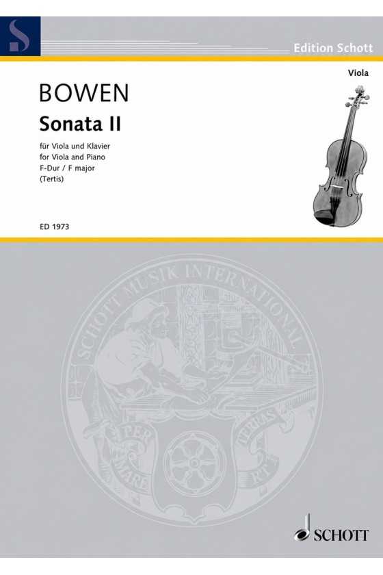 Bowen Sonata II For Viola...