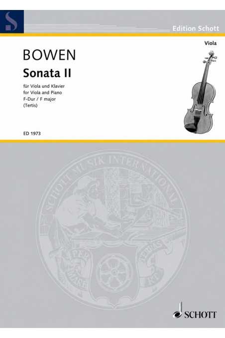 Bowen Sonata II For Viola In F- Major (Schott)