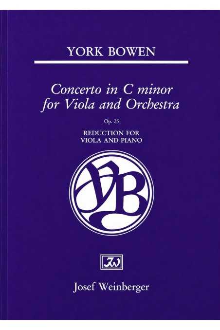 Bowen, Concerto in C Minor for Viola and Piano (Weinberger)