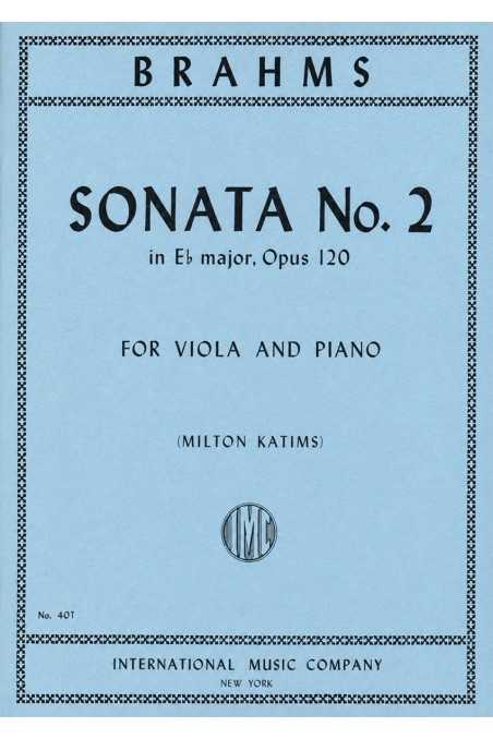 Brahms, 2 Sonatas Op. 120 For Viola (Peters)