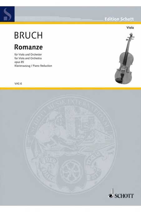 Bruch, Romanze In F Major For Viola (Schott)