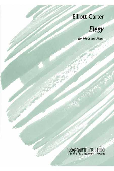 Carter Elegy For Viola And Piano (Peer Music)
