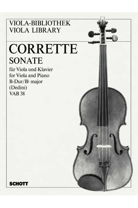 Corrette, Sonata For Viola In B Major (Schott)