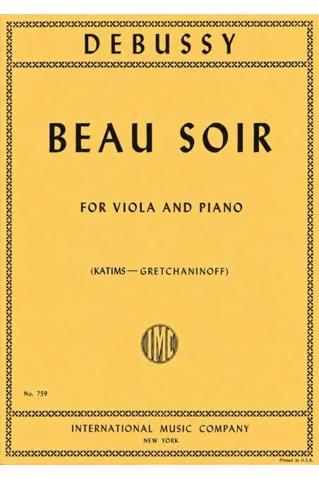 Debussy, Beau Soir For Viola (IMC)