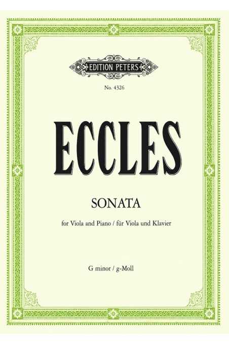 Eccles, Sonata In G Minor For Viola (Peters)