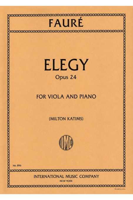 Faure, Elegy Op. 24 For Viola (IMC)