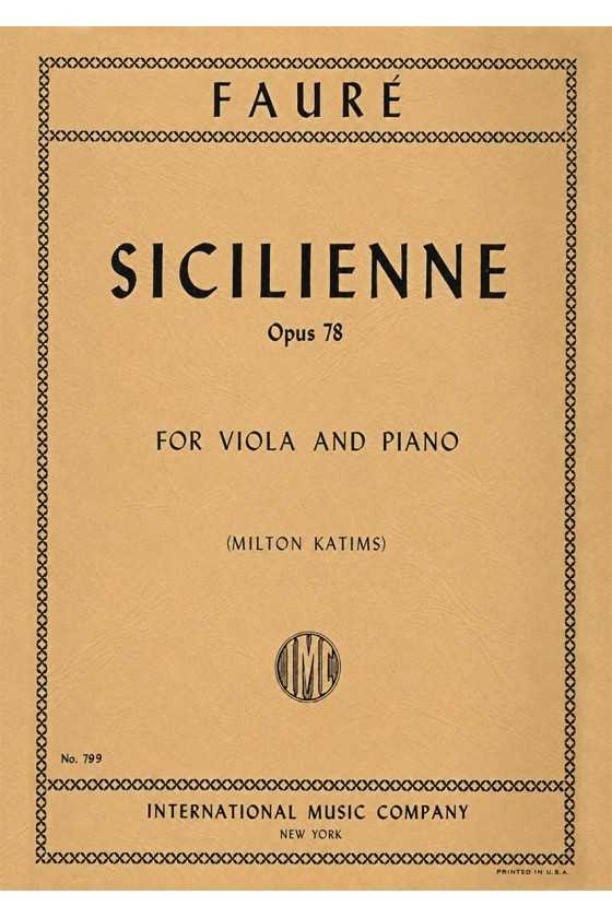 Faure- Sicilienne Op 78 For...