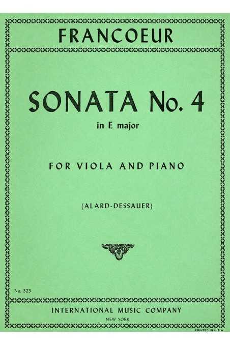 Francoeur, Sonata No. 4 In E Major For Viola And Piano (IMC)