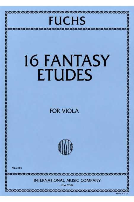 Fuchs, 16 Fantasy Etudes For Viola (IMC)