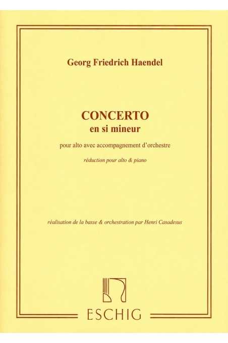 Handel (Casadesus), Concerto For Viola (Eschig)