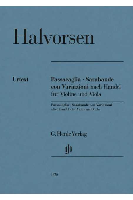 Halvorsen, Passacaglia For Violin And Viola (Henle)