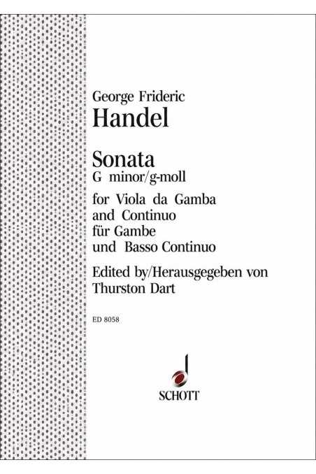 Handel, Sonata In G Minor For Viola (Schott)