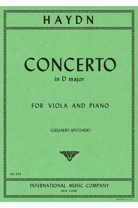 Haydn, Concerto in D major for Viola and Piano (IMC)