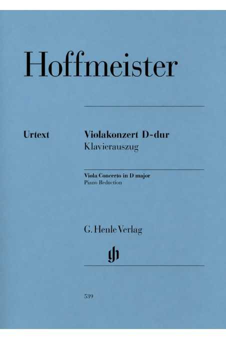 Hoffmeister Concerto In D Major For Viola (Henle)