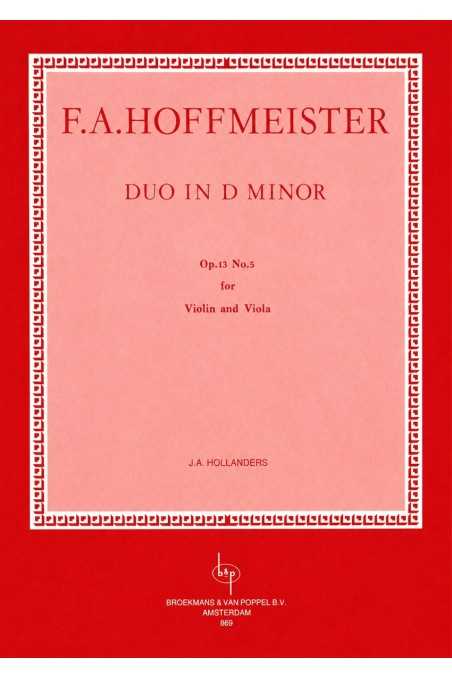 Hoffmeister, Duo In D Minor Op.13 Nr.5 For Violin And Viola