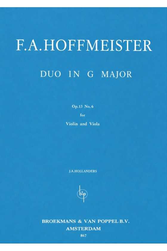 Hoffmeister, Duo In G Major...
