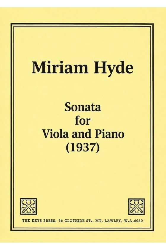 Hyde, Sonata For Viola And...