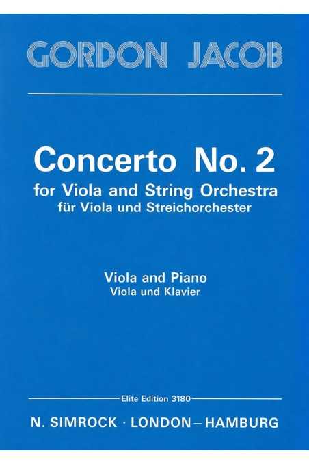 Jacob Concerto No.2 For Viola And Orchestra (Viola/Piano Reduction)